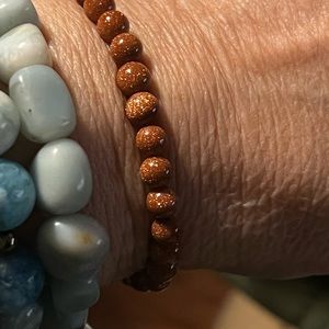 6mm Gold Sandstone bracelet